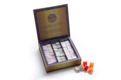 500g Turkish Delight Candy  with Rose, Orange, Mint and Lemon, HacÄ± Bekir