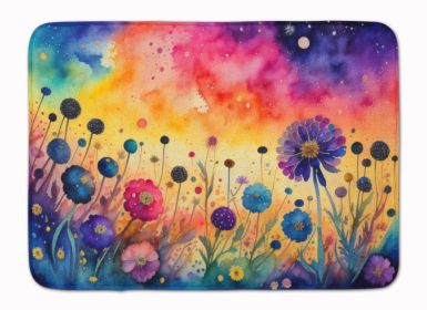 Scabiosa in Color Memory Foam Kitchen Mat Machine Washable Anti-Fatigue Mat Cushion Comfort Bath Mat or Kitchen Rug