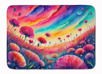 Dianthus in Color Memory Foam Kitchen Mat Machine Washable Anti-Fatigue Mat Cushion Comfort Bath Mat or Kitchen Rug