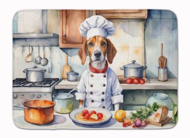 English Foxhound The Chef Memory Foam Kitchen Mat Machine Washable Anti-Fatigue Mat Cushion Comfort Bath Mat or Kitchen Rug