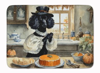 Poodle Fall Kitchen Pumpkins Memory Foam Kitchen Mat Machine Washable Anti-Fatigue Mat Cushion Comfort Bath Mat or Kitchen Rug