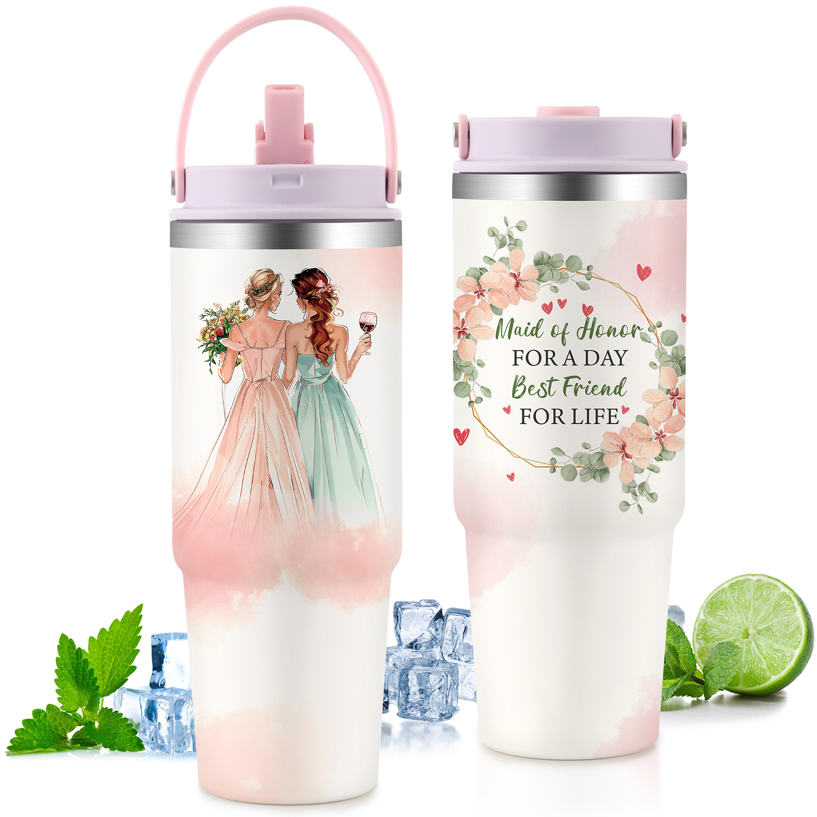 30oz Stainless Steel Cup (Option: Style41)