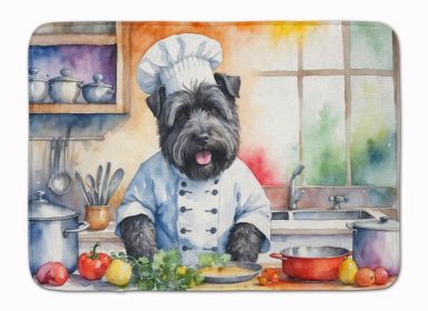 Bouvier des Flandres The Chef Memory Foam Kitchen Mat Machine Washable Anti-Fatigue Mat Cushion Comfort Bath Mat or Kitchen Rug (Default: Default)